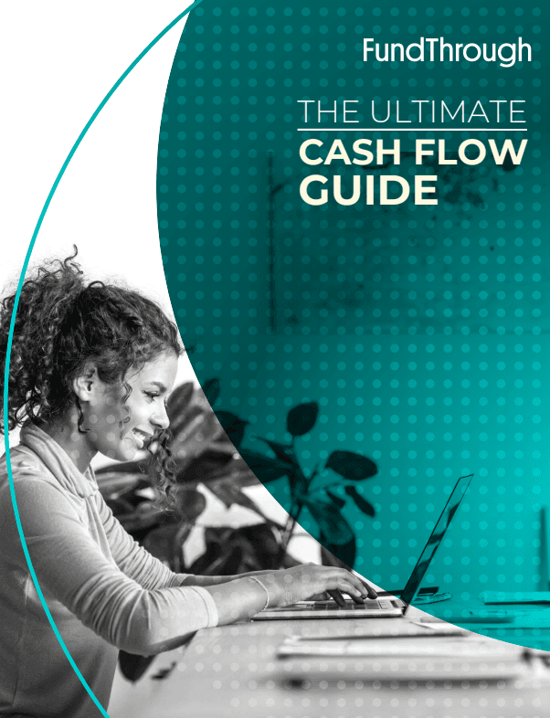 Cover of FundThrough's Ultimate Cash Flow Guide and Statement Template
