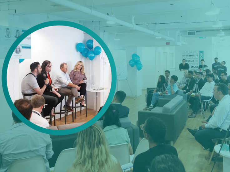 Photo of FinTech panel event at FundThrough from 2019.