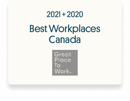 Best Workplaces Canada 2021 + 2020